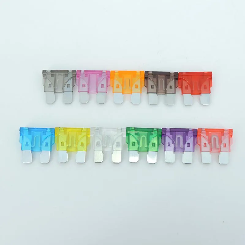 10pcs Medium Car Fuses Blade Fuse Insert auto Car Truck ZINC Pins 1A 2A 3A 5A 7.5A 10A 15A 20A 30A 40A 50A Refitted For o1