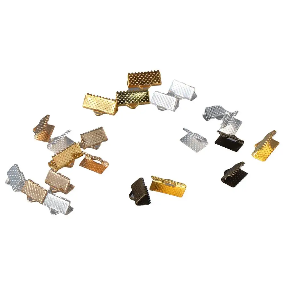 

Обжимные Концевики для ленты, обжимные Концевики из сплава алюминия, зажимные концы, смешанные цвета, Концевики для ленты, фурнитура для изготовления ювелирных изделий своими руками, 300 шт., 10 мм