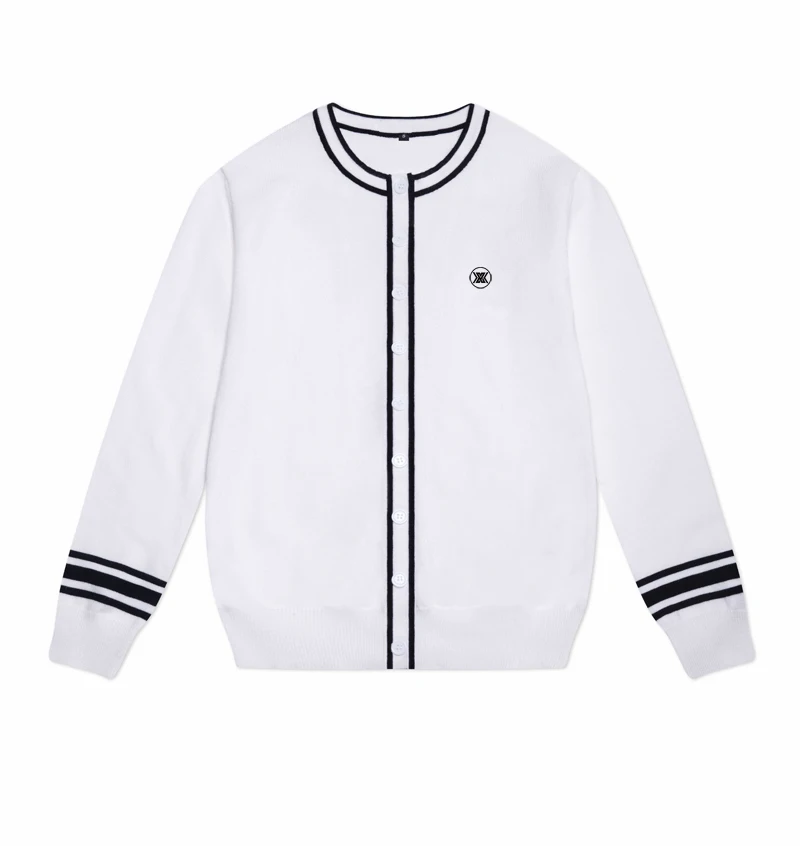 autumn winter golf knit jacket outwear for women ladies golf wear sweater knitwear with windproof fabric inside warm stretch
