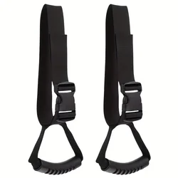 Ergonomic Car Door Handle Assist with Adjustable Strap and Secure Buckle - Safety Accessory (2pcs)