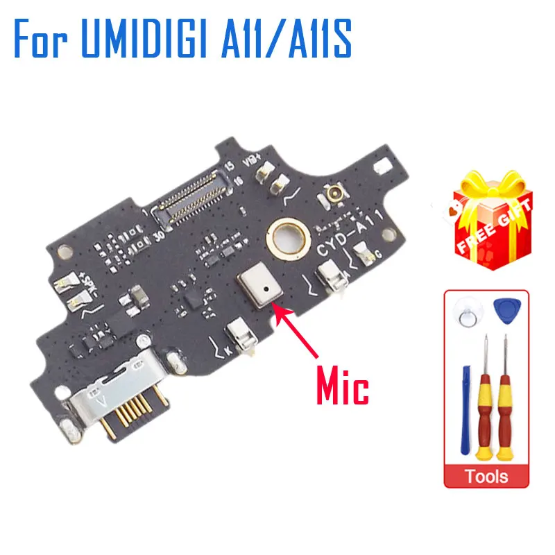 

USB-плата для телефона UMIDIGI A11, оригинальная плата с базовым портом для зарядки, с заменой микрофона, аксессуары для телефона UMIDIGI A11S