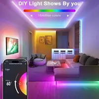 40M/30M RGB LED Neon Rope Lights, Music Sync Control with App/Remote, Flexible Lamp Color Change, Waterproof for Indoor Outdoor - Image 2