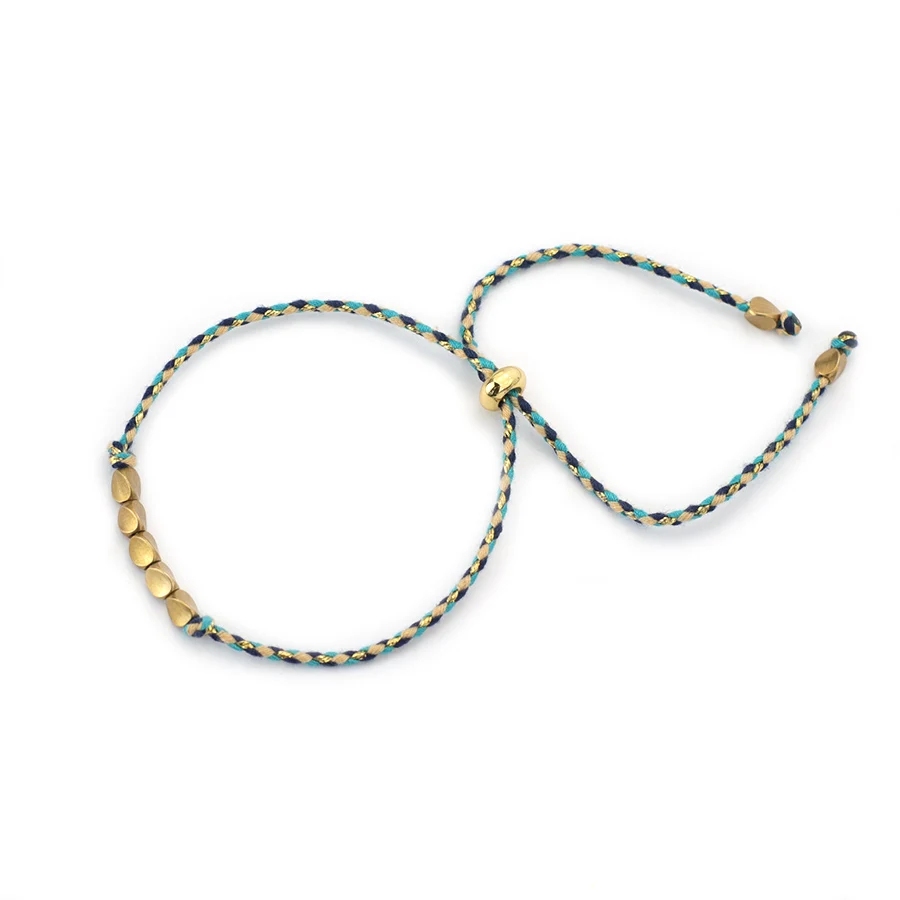 Copper Beads Thin String Bracelet for Women