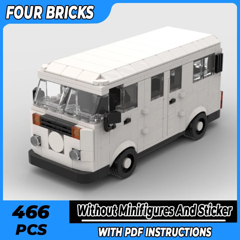 

City Vehicles Model Moc Building Bricks Urban Minibus T2 1997 Technology Modular Blocks Gifts Christmas Toys DIY Sets Assembly