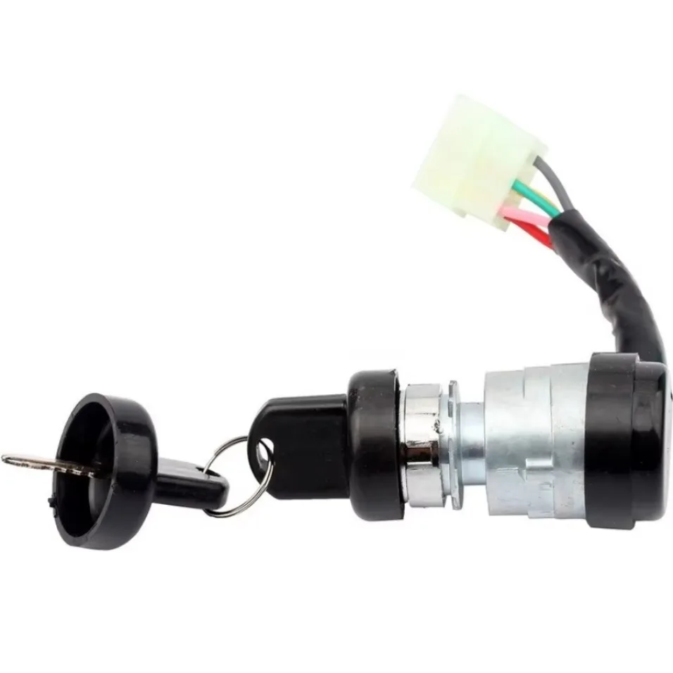 Universally 5 Wire 5 Pin Ignition Key Switch Start Lock with 2 keys Waterproof 4 Stroke Motorcycle Buggy ATV parts moped 1pcs