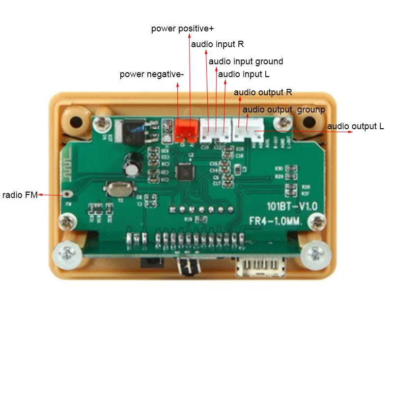 Bluetooth MP3 Decoder Audio MP3 Player 5V 12V Wireless Bluetooth 5.0 MP3 Decoder Board Module FM Radio Module MP3 FLAC WMA WAV Car Kit Player