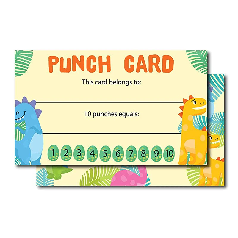 50pcs Punch Cards Or 100pcs Punch Cards+ Hole Puncher, My Reward Cards For  Classroom Student, Home Behavior Incentive For Students, Loyalty Cards For