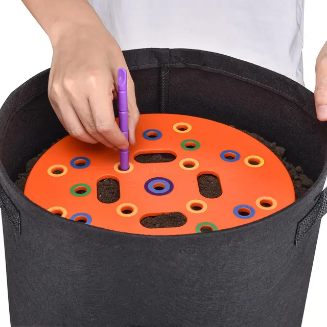 Mag Körkörös Sablon Vetőmag Ültetéshez Négyzetláb Kerti Vetőgépek Kertészeti Kellékek - Image 6