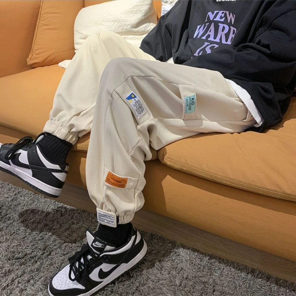 Classic Streetwear Casual Pants Men Harem Jogging Pants Male Slim Fit Spring Cargo Pants y2k streetwear Trouser Male ropa hombre