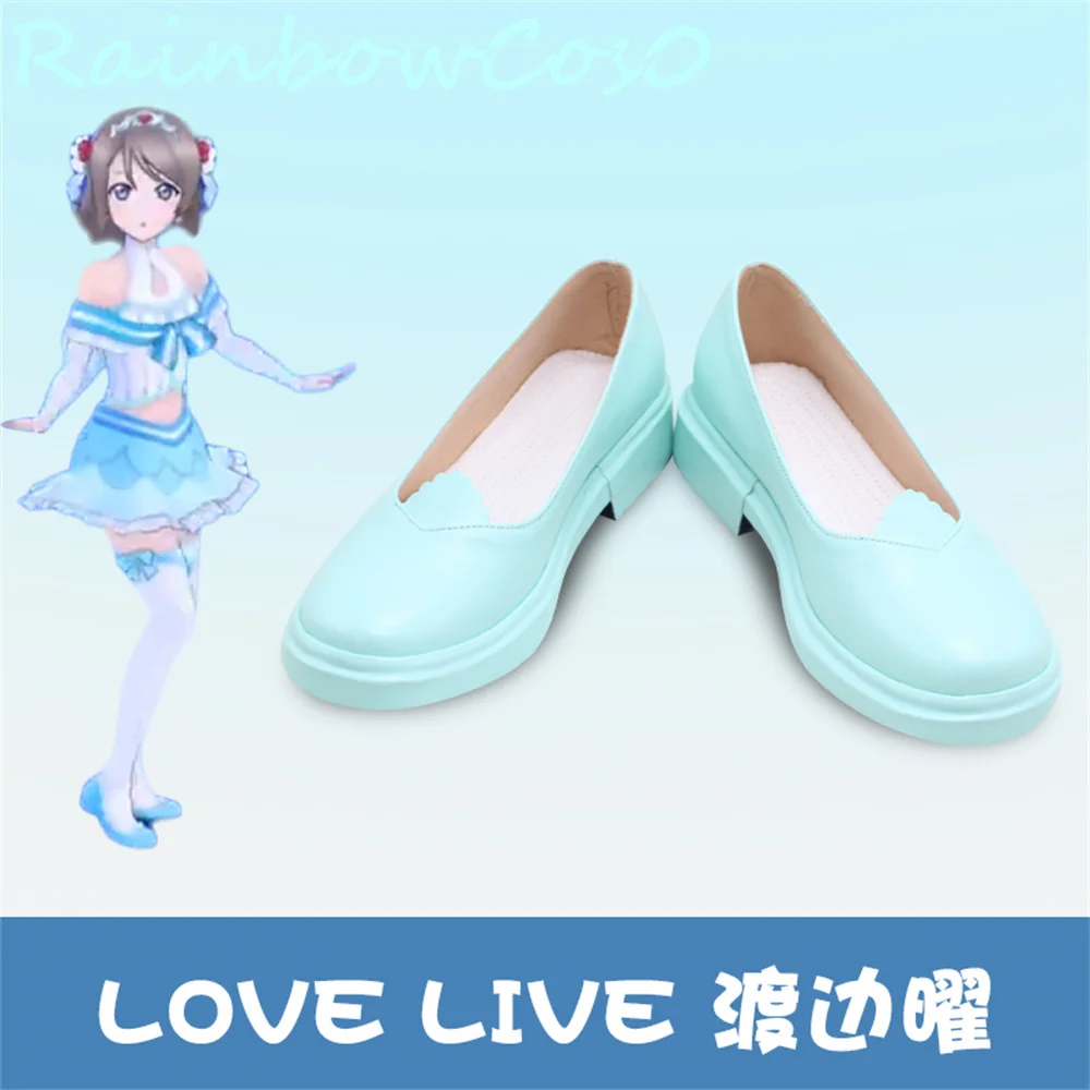 

Love Live LoveLive!Sunshine!! Aqours Watanabe Cosplay Shoes Boots Game Anime Carnival Party Halloween Chritmas RainbowCos0 W2334