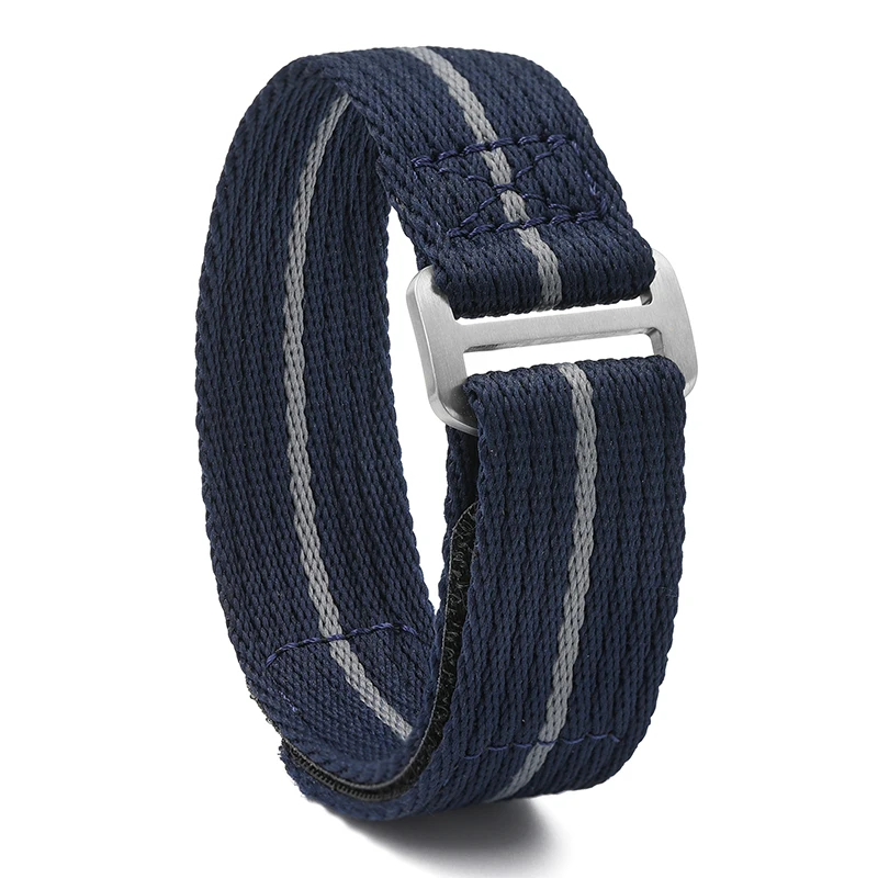 ANNEFIT Nylon horlogebandje voor heren 18 mm 20 mm 22 mm, snel los te maken militair horlogebandje met robuuste roestvrijstalen gesp, 22mm, Nylon, Geen edelsteen