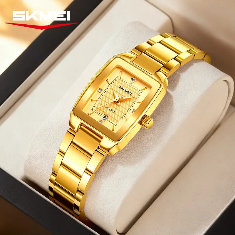SKMEI 2578 Luxury High-end Quartz Watch for Women Waterproof Shockproof Date Watch Girl Gift Dresses Versatile Womens Watches - 2