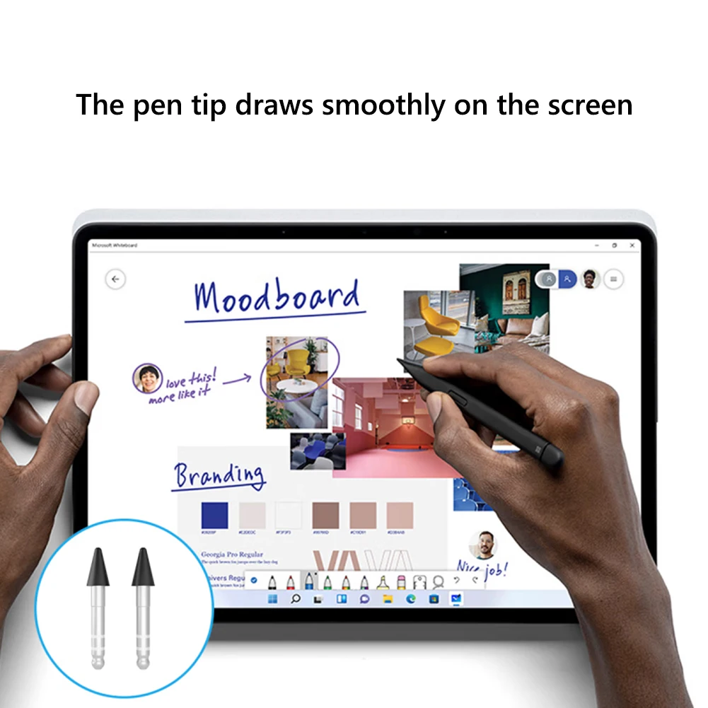 Caneta Dicas Caneta Stylus Ponta Kit de Substituição para Microsoft Surface Caneta Fina Caneta Magnética Ponta Substituir Nibs Toque Lápis Par - Imagem 4