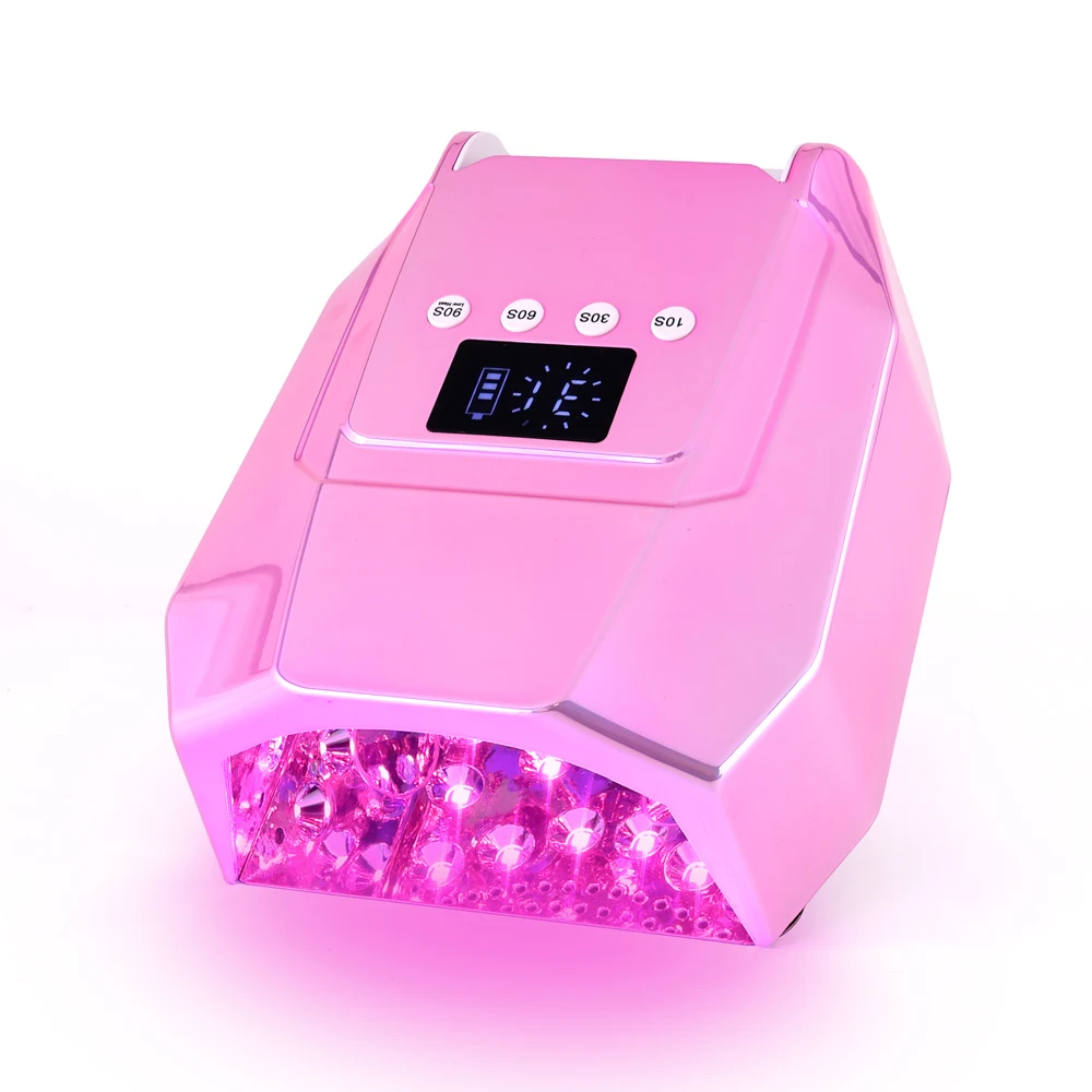 98W Cordless Pro Cure LED Nail Lamp - Portable UV Light Dryer for Salon and Home Use 3