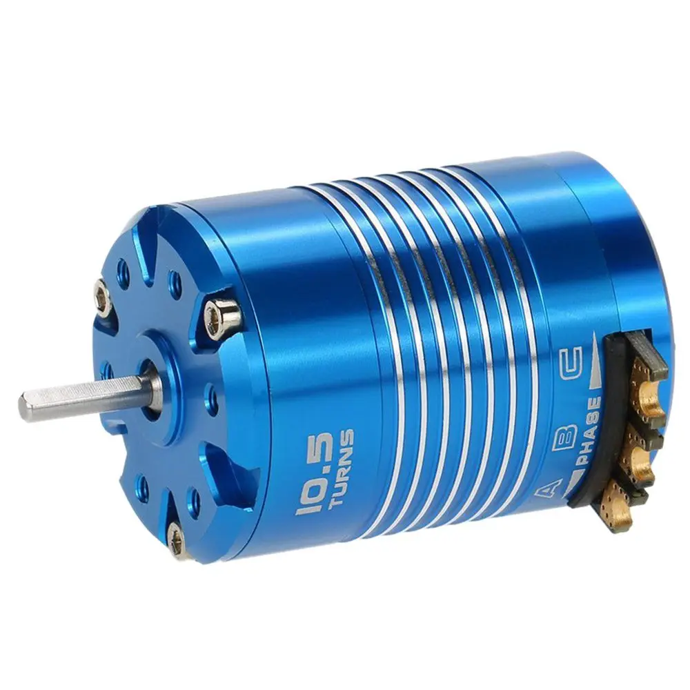 540 Sensored Brushless Motor for 1/10 RC Car 10.5T 3450KV NND High Efficiency Blue