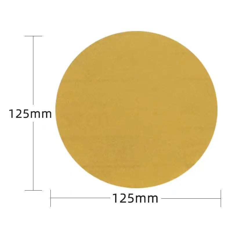 3M216U 5인치(125mm) 무공질 건식 사포, 자동차 산업용 연마 및 광택용 원형 플록 시트