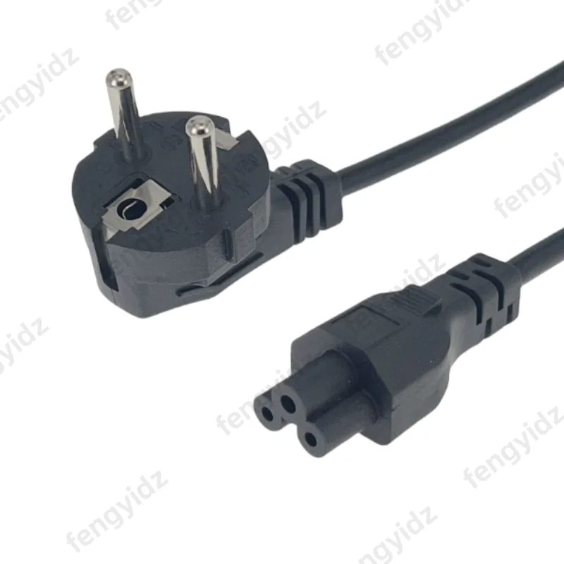 Power Cord EU 2Pin Male to IEC 320 C5 for Notebook Power supply 30CM 50CM