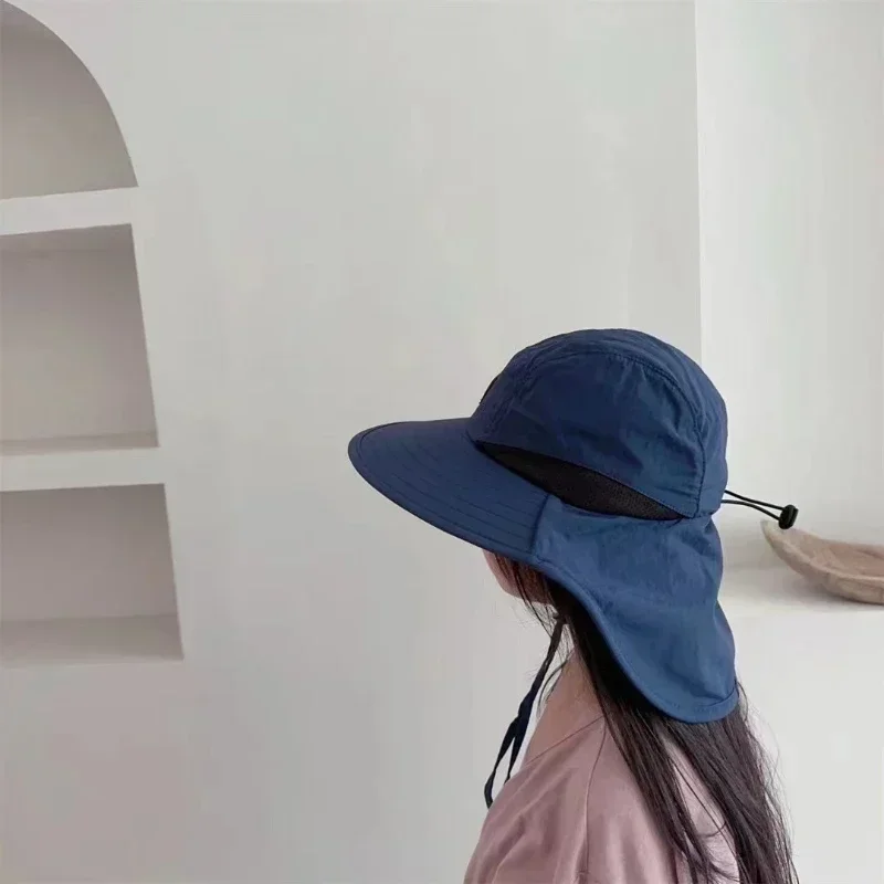 Wide Brim Sun Hat with Neck Flap 5