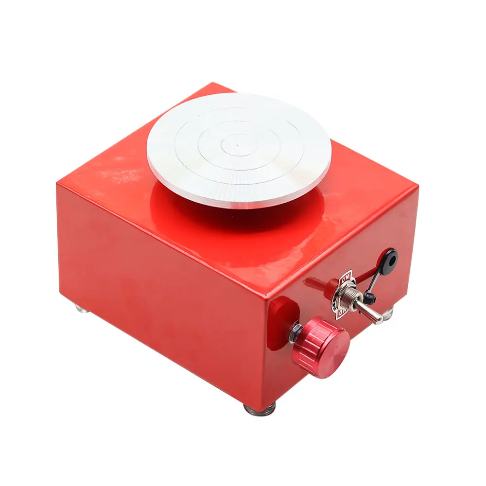 Mini Turntables Pottery Wheel Pottery Machine Electric Wheel DIY Craft Potter's Ceramic Tools Clay Tools with Tray