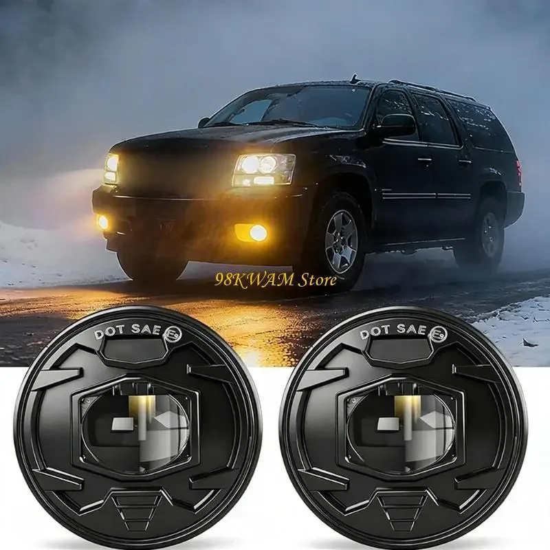 트럭 SUV 6500K 밝은 광속 건장한 금속 건축 X37F를 위한 4 인치 LED 안개 램프를 수용하는