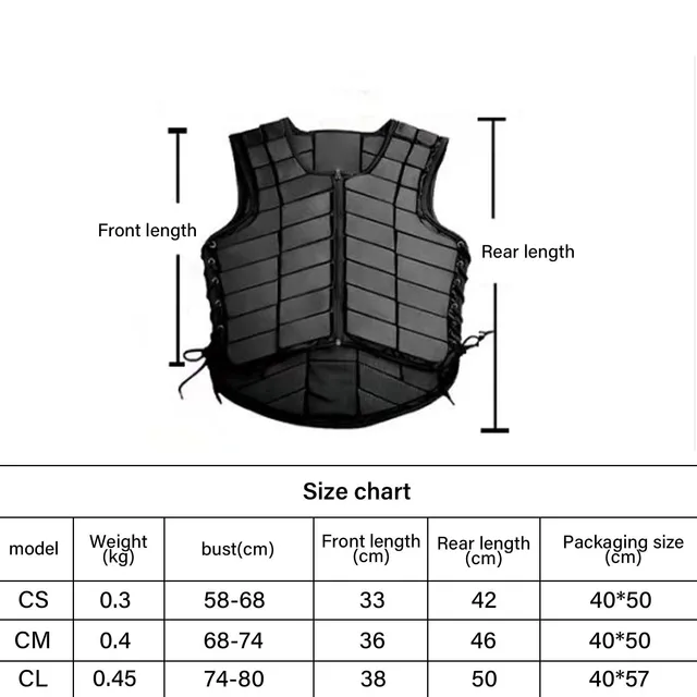Comfortable Protective Horse Riding Training Safety Vest for Boys Girls Children Kids Horse Riding Vest Protective Riding Vest 6