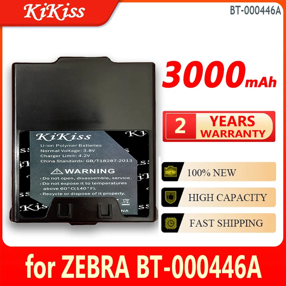 

KiKiss Li-ion Battery BT000446A 3000mAh for ZEBRA BT-000446A Bateria