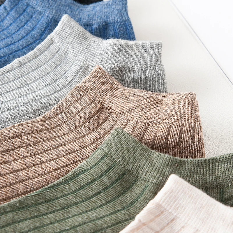 5 par/lot Sommar Casual Söt Dammode Kortrandig Andas Bekväm Trendig Ankelstrumpor Set_voghion.com