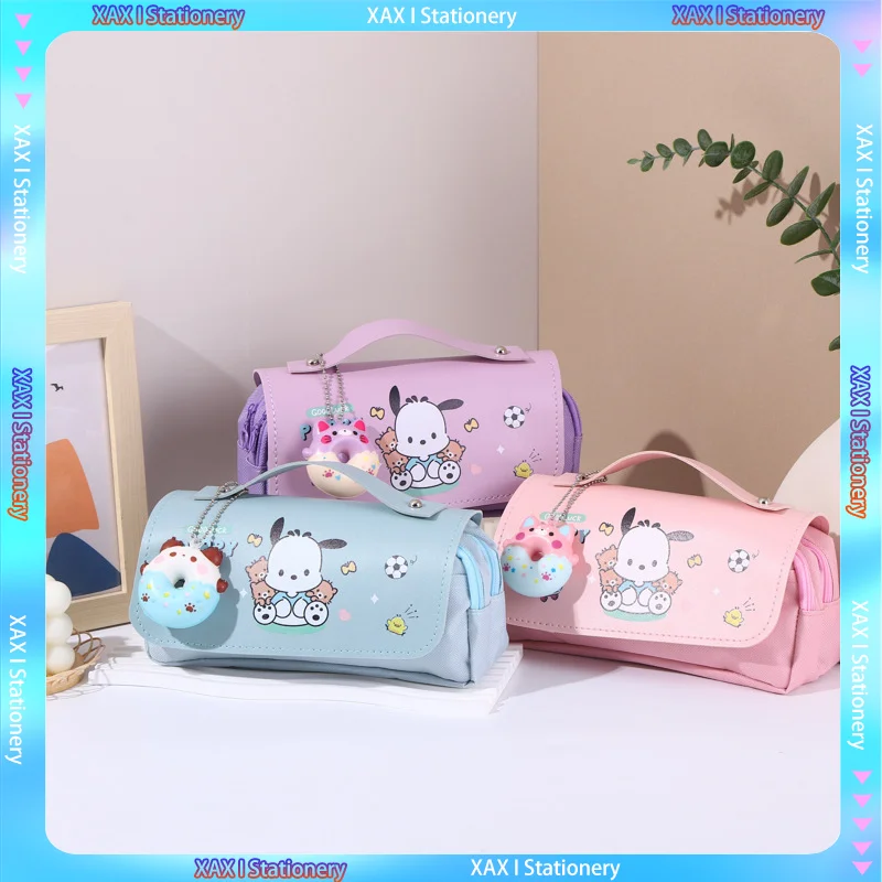 

Новинка, Sanrio, милые женские ранцы большой емкости, женские ранцы, милые школьные Чехлы, случайный подарок с подвеской