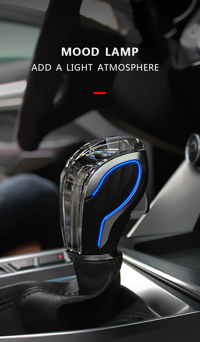 Crystal shift knob suitable for Ford Mondeo Ruijie Winged Tiger Fox Carnival mod