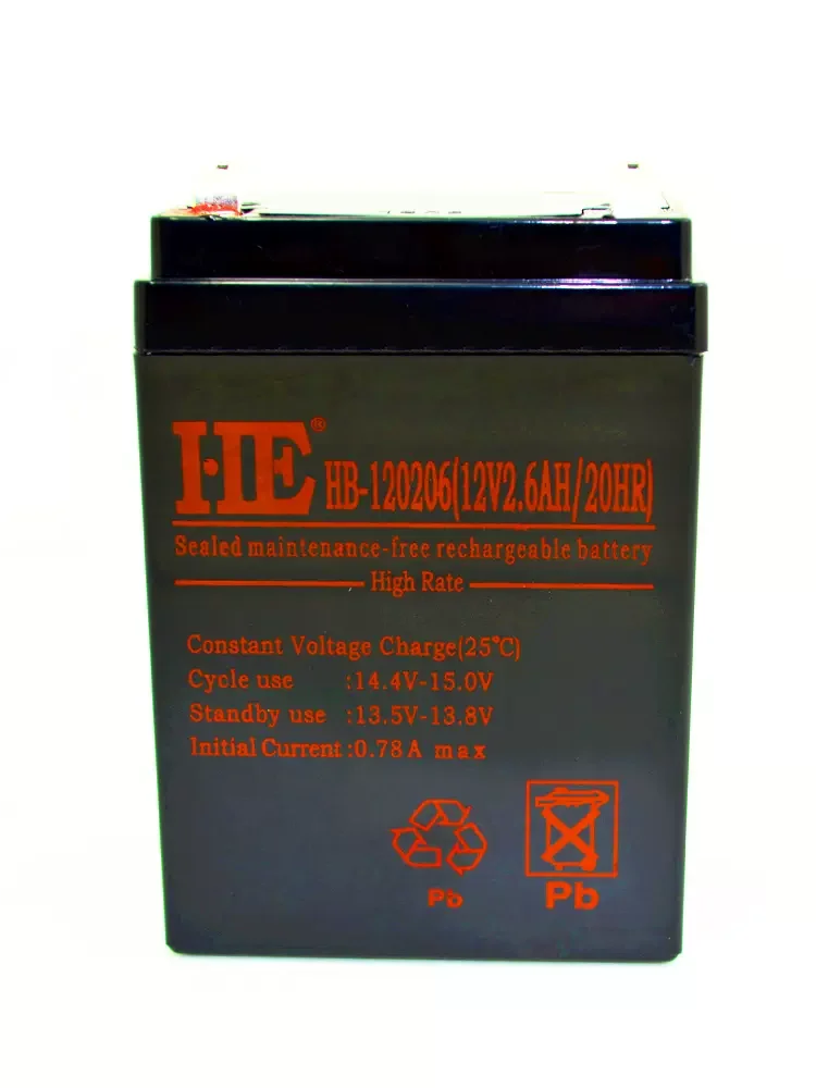 12V2.6AH Battery Rechargeable lead-acid Accumulator for Children Toy Car Electronic Scale