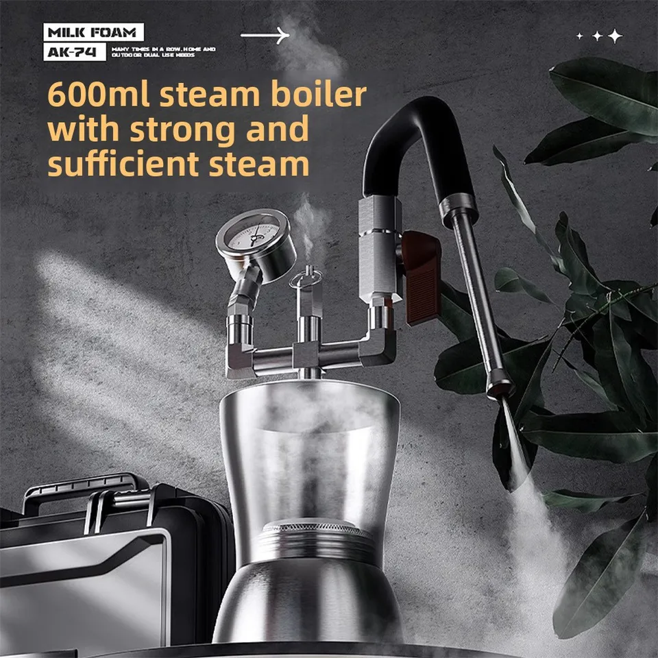 CMFAK-74 ポータブルミルク泡立て器ステンレス鋼ミルクスチーマー