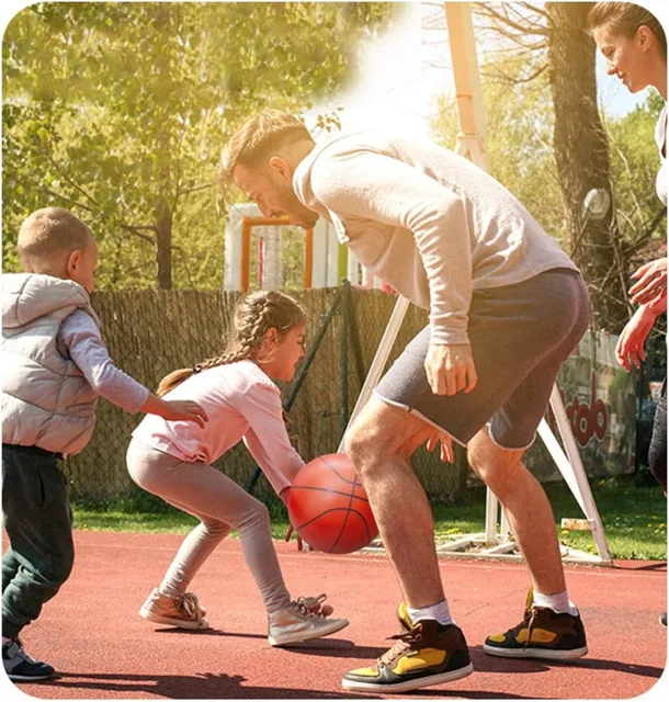 Children Mini 14cm Basketball Football Soccer Toy Pump Inflator Kids Indoor Outdoor Games Parent-Child Entertainment Sports Ball 2