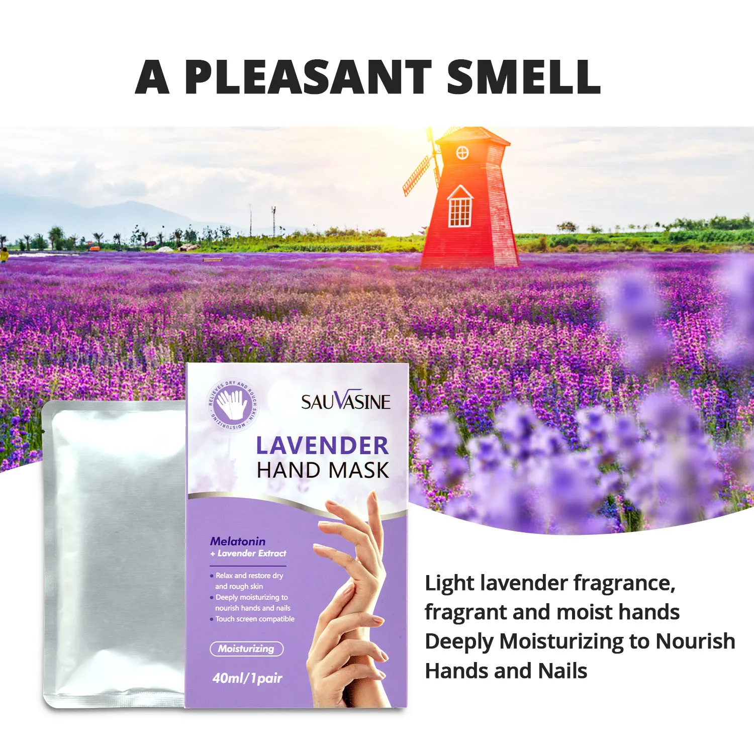 

Lavender Hands Mask Hand Wax Whitening Moisturizing Repair Exfoliating Calluses Filming Anti-Aging Hand Skin Cream Hands Gloves
