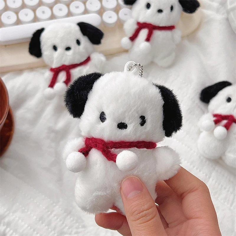Cute Plush Dog Pandent Keyring plush keychain key chain plush doll plush toy balloon dog keychain For Girls Cartoon Dog Doll Keychain Women Gifts Creative Car Bag Decoration Decor