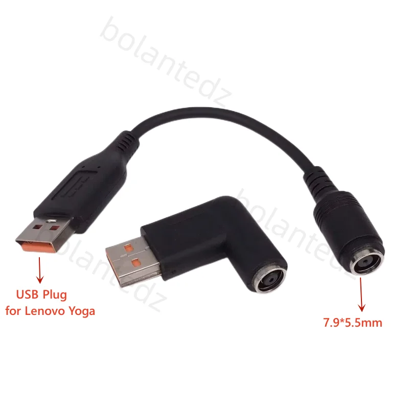 7.9 x 5.5 mm Female Dc Power Supply Adapter Converter Laptop Power Jack Connector C Lenovo Yoga 3 4 700 900 Notebook Charger