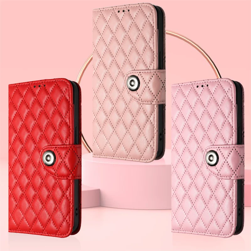 Luxury Leather Wallet Flip Phone Case - Fashionable and Anti-Scratch Design
