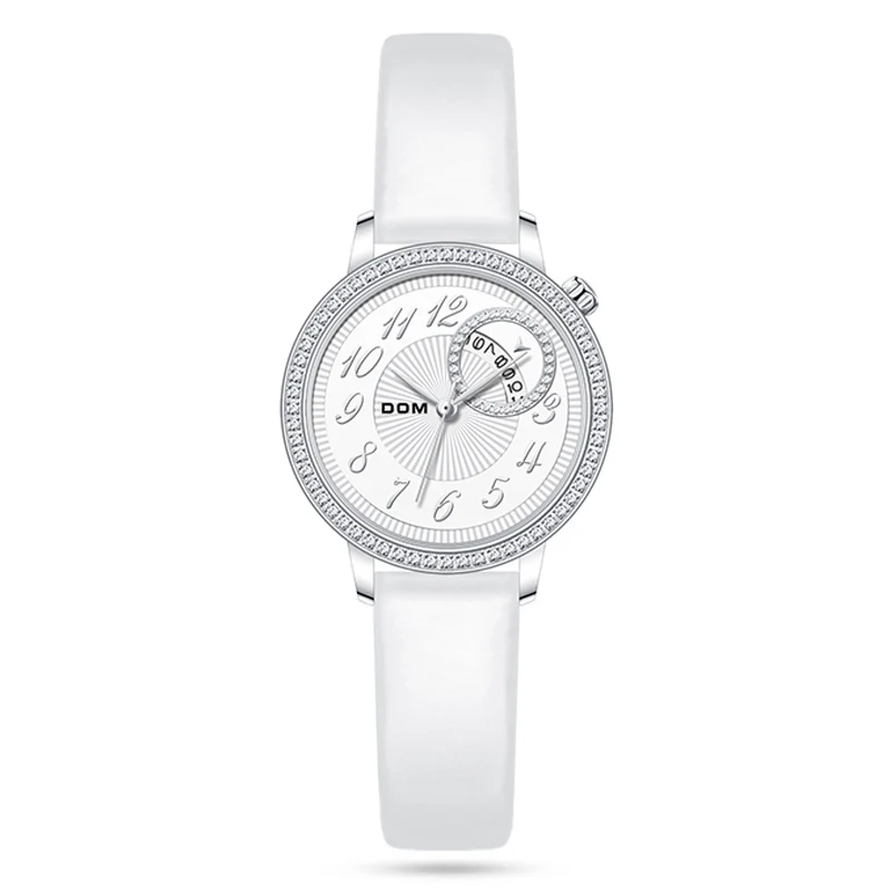 

DOM Ladies Small Dial Watch Simple Fashion Women's Watch Thin belt quartz women's watch Women's clock