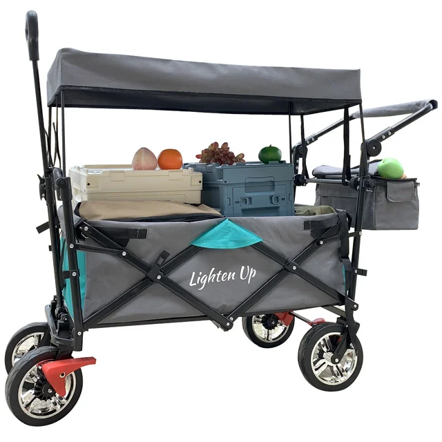 Kültéri Összecsukható Kocsi Hordozható, Melegíthető Tábor Piknik Védelme Az Esőtől És A Naptól - Image 6