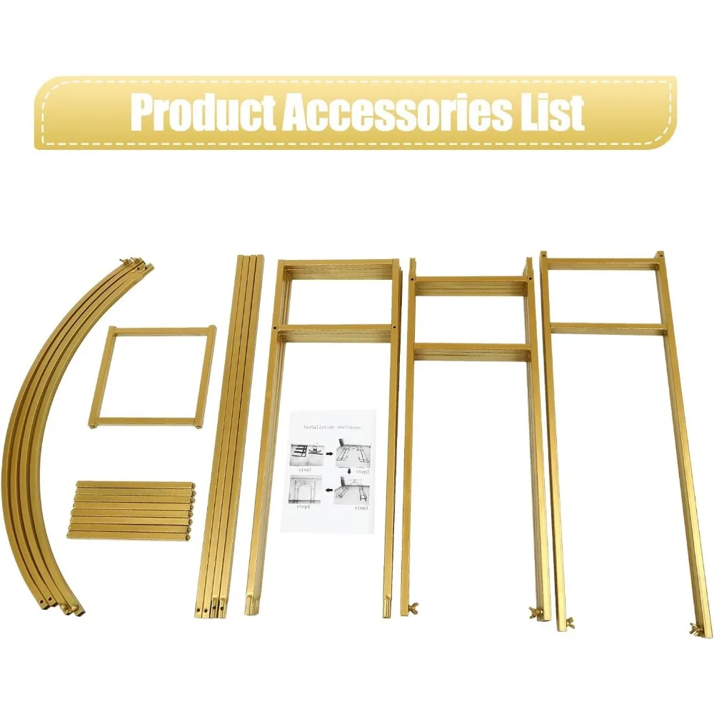 Wedding Arch Backdrop Stand, Wedding Arches for Ceremony Square Metal Balloon Arch Stand Garden Arbor Frame for Birthday