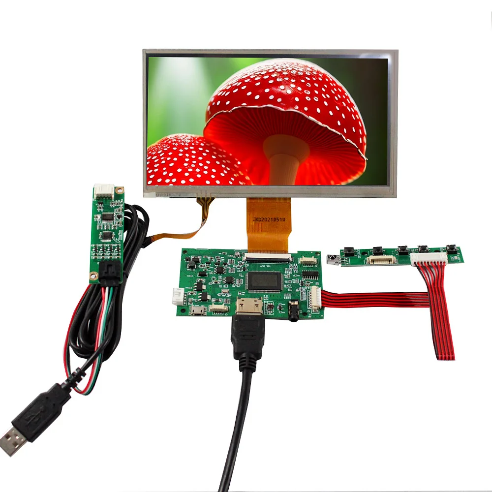 

HD MI плата ЖК-контроллера с USB 7 дюймов 1024x600 резистивный сенсорный датчик IPS LCD