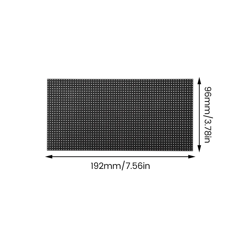 P3 Indoor SMD2121 64x32 dots full color LED Display Module 1 / 16 Scan 192x96mm