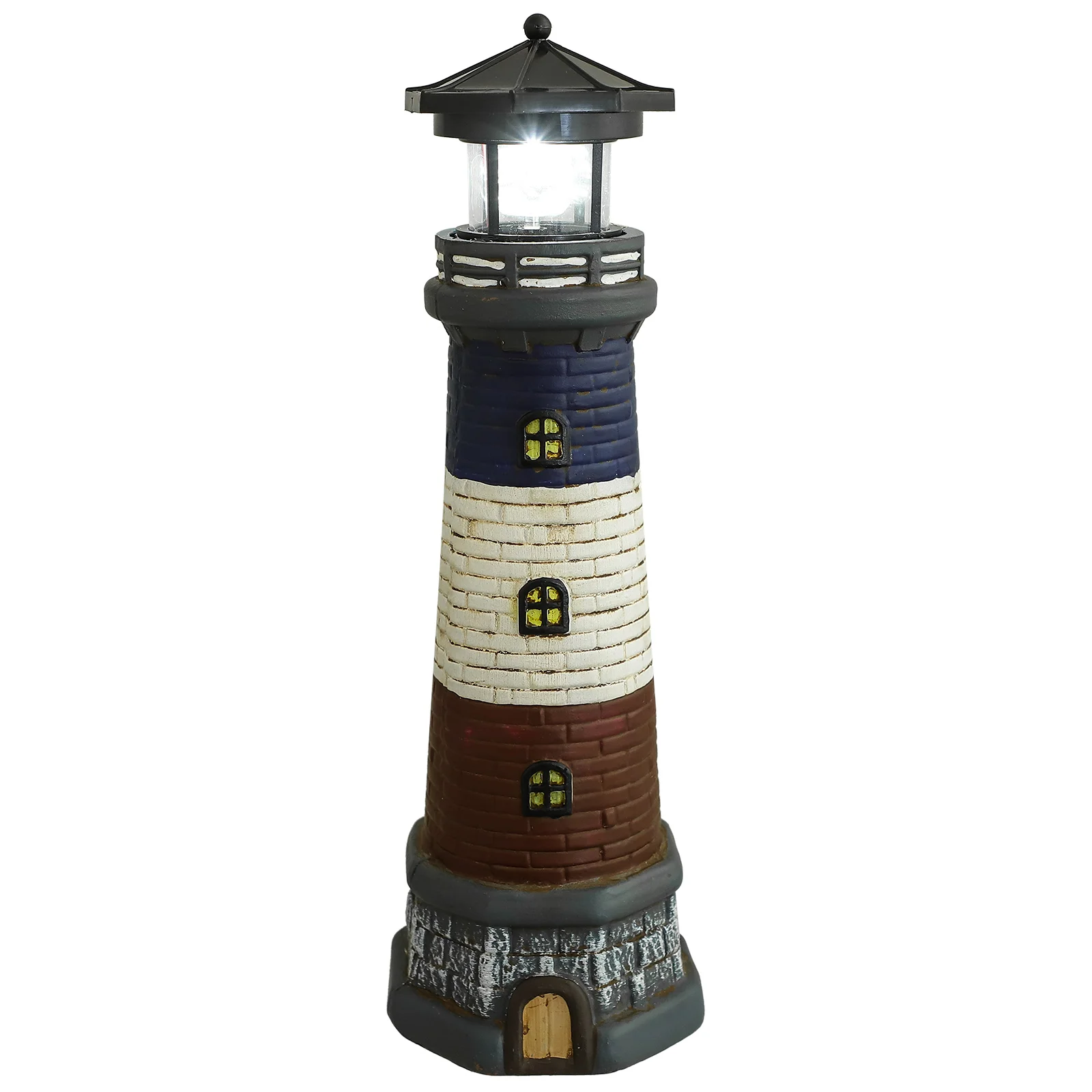 Solar Powered Lighthouse 15 Tall Solar Lighthouse Rotating Beacon Outdoor Solar Led Rotating Lighthouse Light Lighthouse