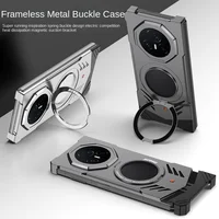 For Honor Magic V3 Magnetic Metal Shockproof Phone Case Aluminum Alloy wireless charging 360° Stand Cover DYKJLBJN