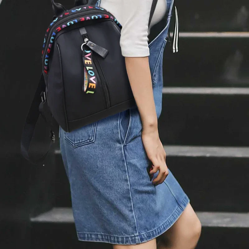 WOMEN'S Shoulder Bag Single Shoulder Colored Belt Bag Travel Versatile Leisure College Fashion Nylon Female ladies handbag