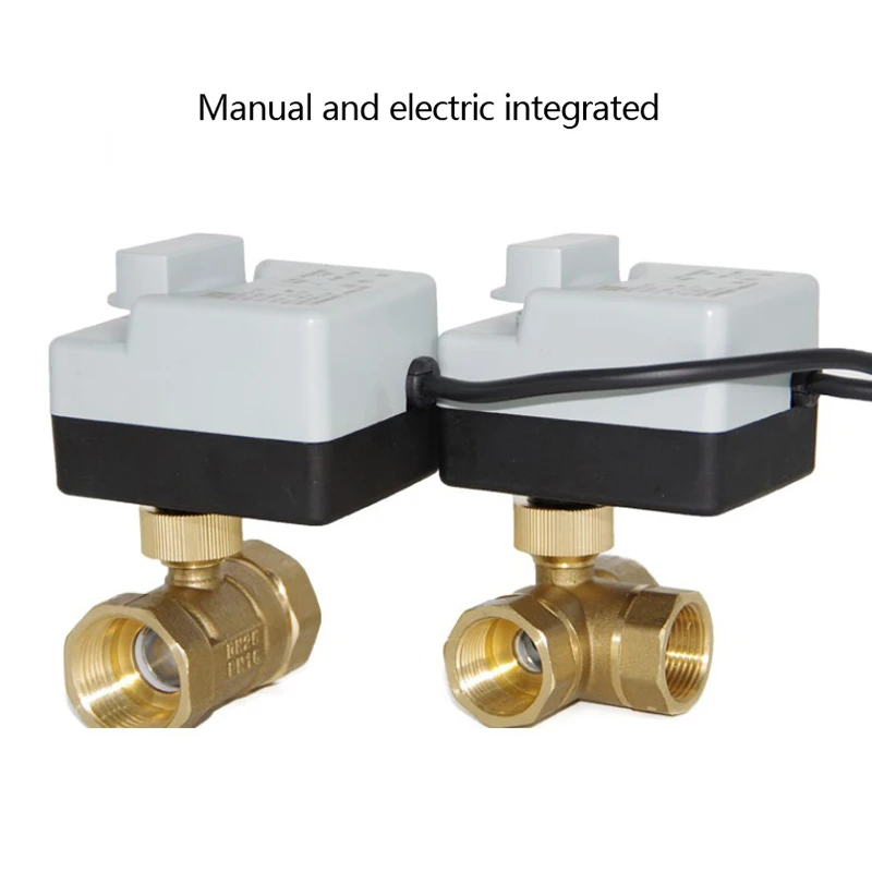 1 Piece Of Brass Electric Ball Valve 3-wire Two-control Actuator 220V 3Way /2Way DN15 DN20 DN25 DN32 DN40 DN50 | Обустройство дома