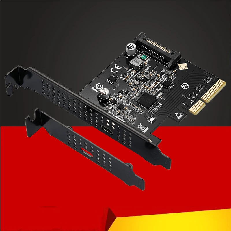 

Расширительная плата PCIE Type C, USB 3,2, Type C, PCI Express, 2x2, 20 ГБ