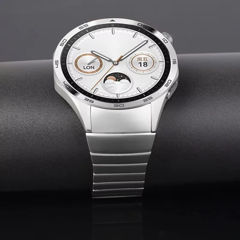Stainless Steel Replaceable Smart Watch Band for Huawei Watch GT4 46mm - Original Metal Strap Design