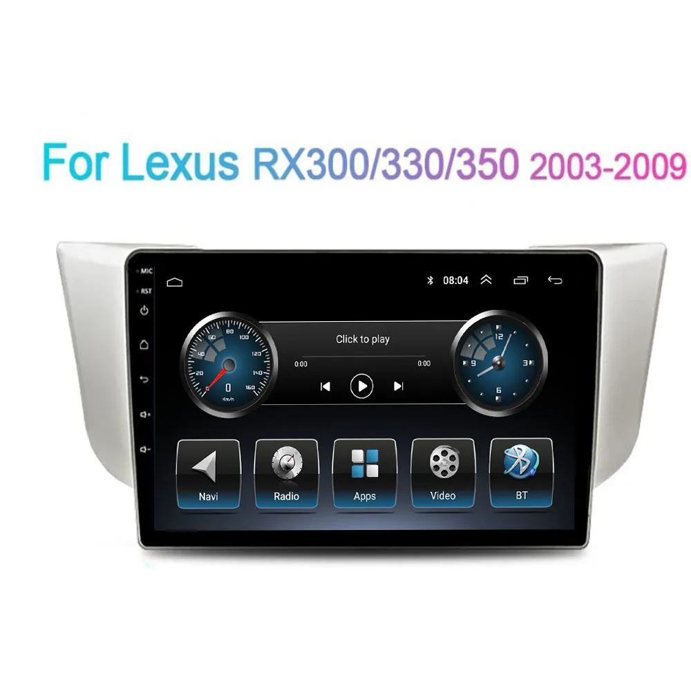 Android 12.0 Car Radio For Lexus RX300 RX330 RX350 2003 2009 Multimedia
