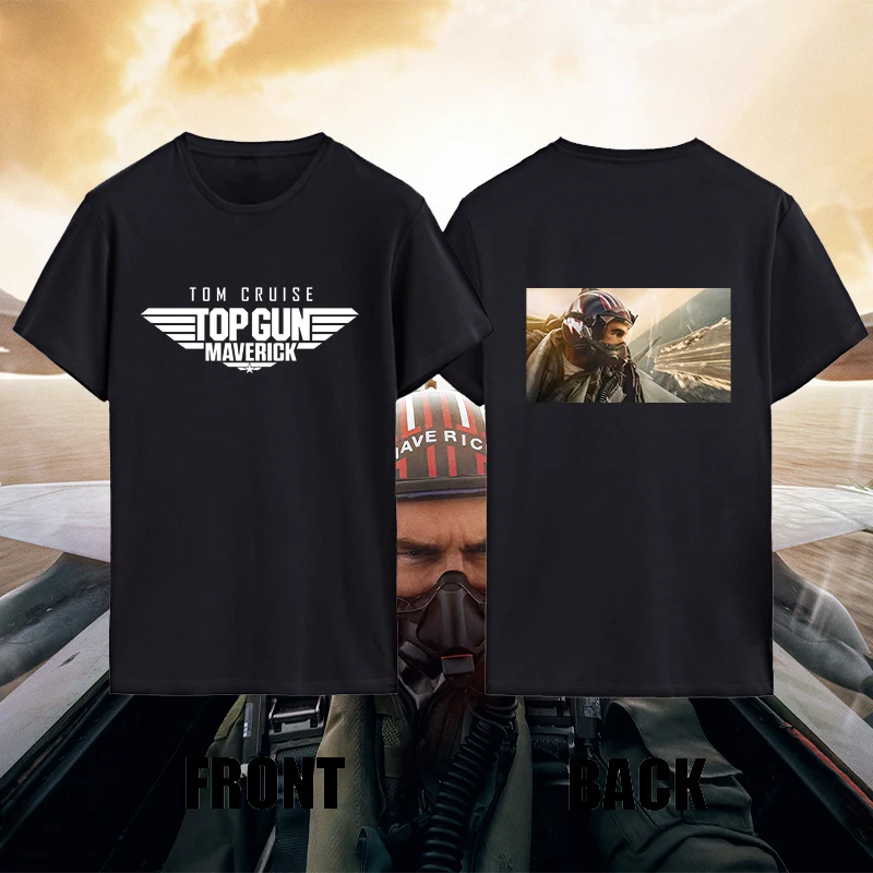 

Top Gun Movie Duplex Printed Cotton T-Shirts Tom Cruise Same Style Humor Breathable Kpop Zevity Techweare Men Tops Y2k Clothes