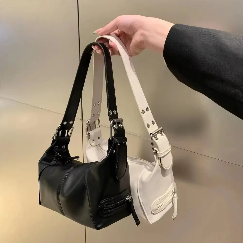 The Lady Style Shoulder Bag For Women Trendy Motorcycle Handbag Minimalist Shoulder Purse For Girls Street Wear Underare Bags